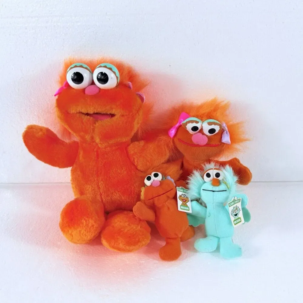 Vintage Jim Henson Sesame Street LOT of 20 Plush / Toys Big Bird Cookie Monster